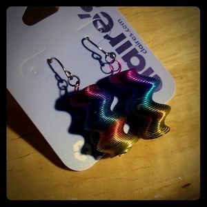Rainbow Slinky Earrings